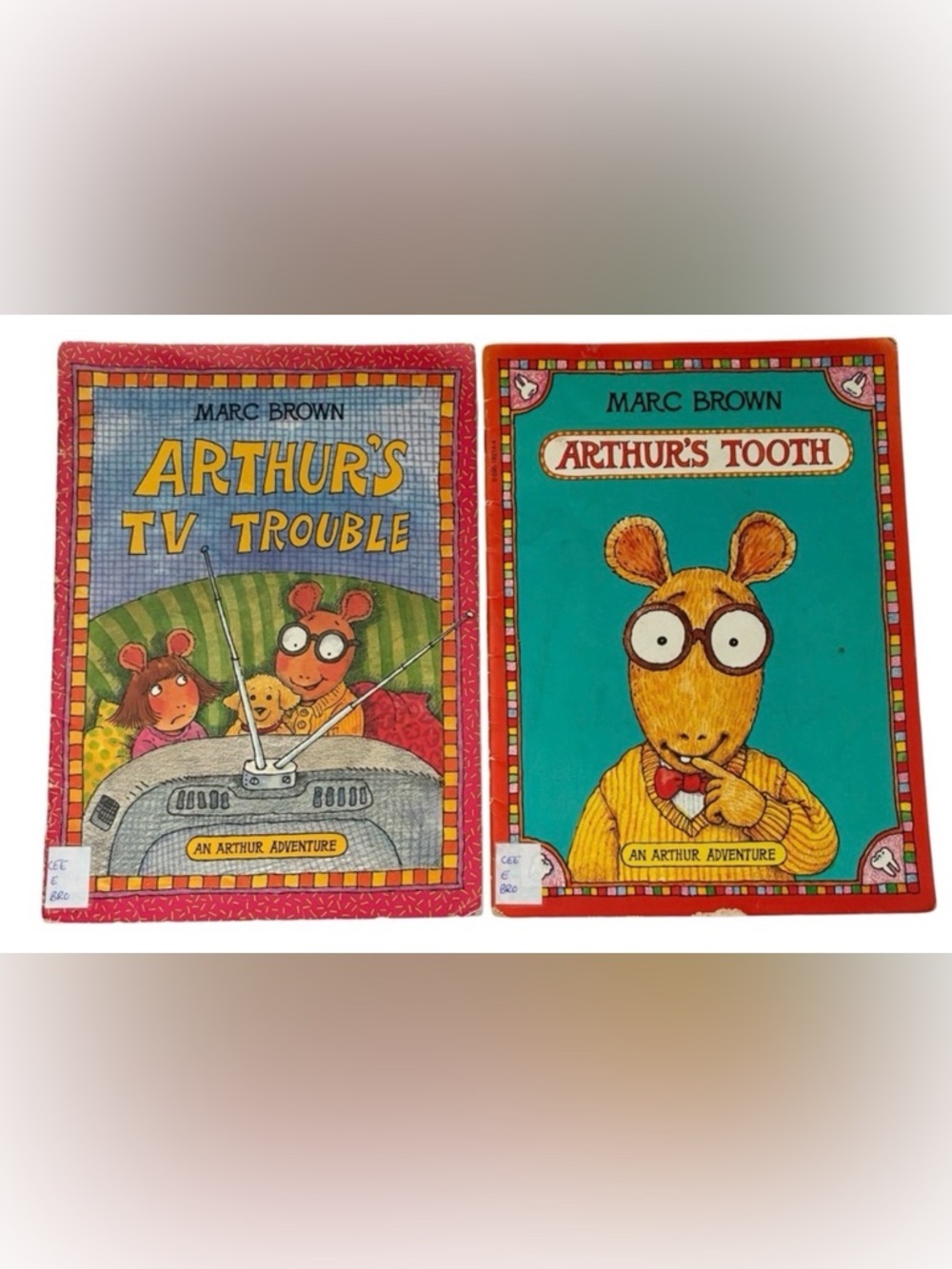 🎉6/$20 ARTHUR BOOK BUNDLE ‘ARTHUR’S TV TROUBLE’ ‘ARTHUR’S TOOTH’ MARC BROWN